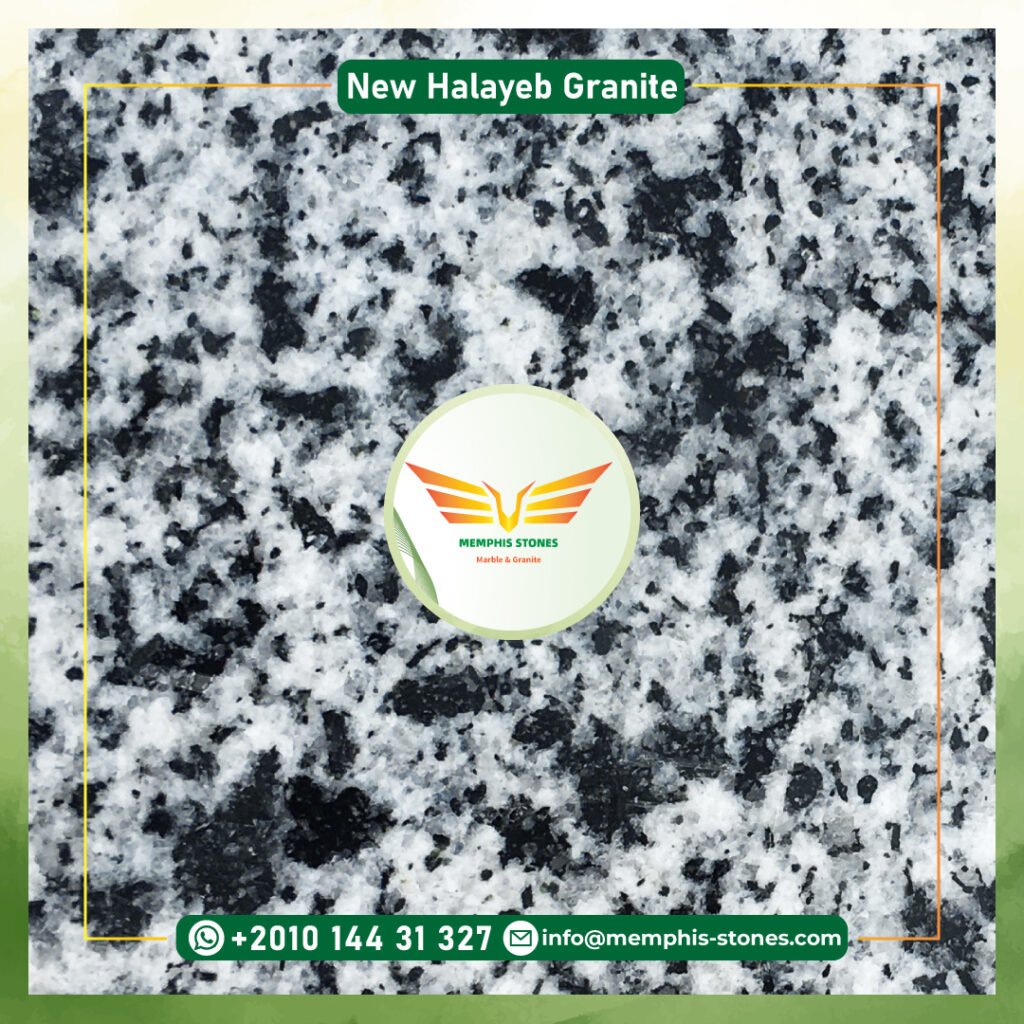 New Halayeb Granite - white and grey granite